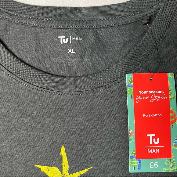 Christmas Beer Brings Festive Cheer Men’s Black T-Shirt, Size XL, New - Picture 8 of 10